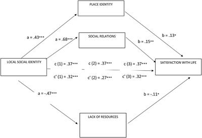 The Mediating Role of Place Attachment Dimensions in the Relationship Between Local Social Identity and Well-Being